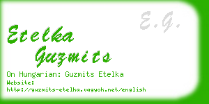 etelka guzmits business card